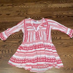 Tuckernuck red white salma dress. medium. Unworn